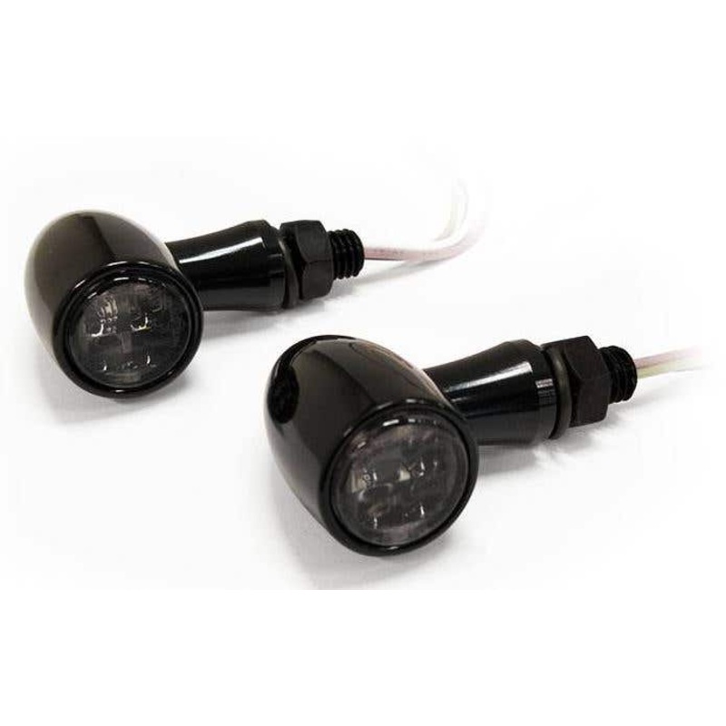 ZODIAC MINI PARADOX LED INDICATOR/BRAKE/TAIL LIGHT PAIR WITH SMOKE LENSE E MARKED