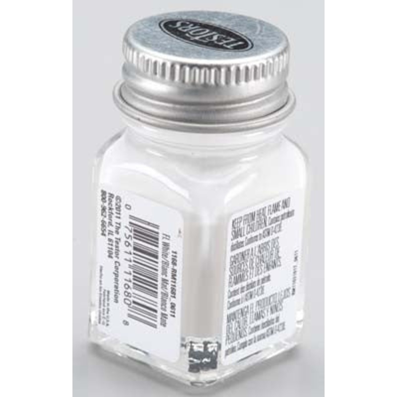 Testors Flat White 1/4 oz (TES1168TT)