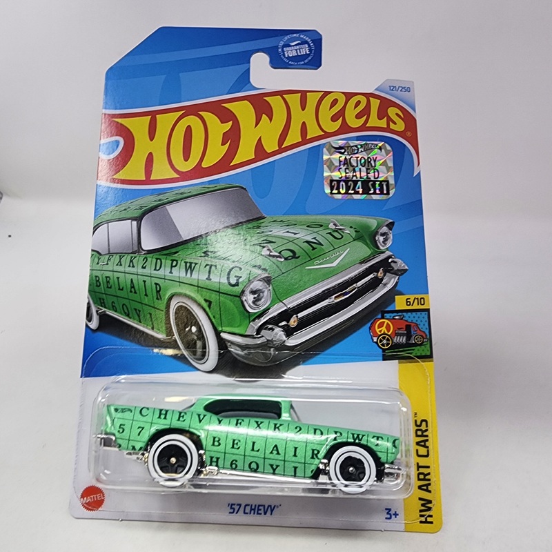 ’57 Chevy #121 * Green * 2024 Hot Wheels Basic w/ Factory Holo