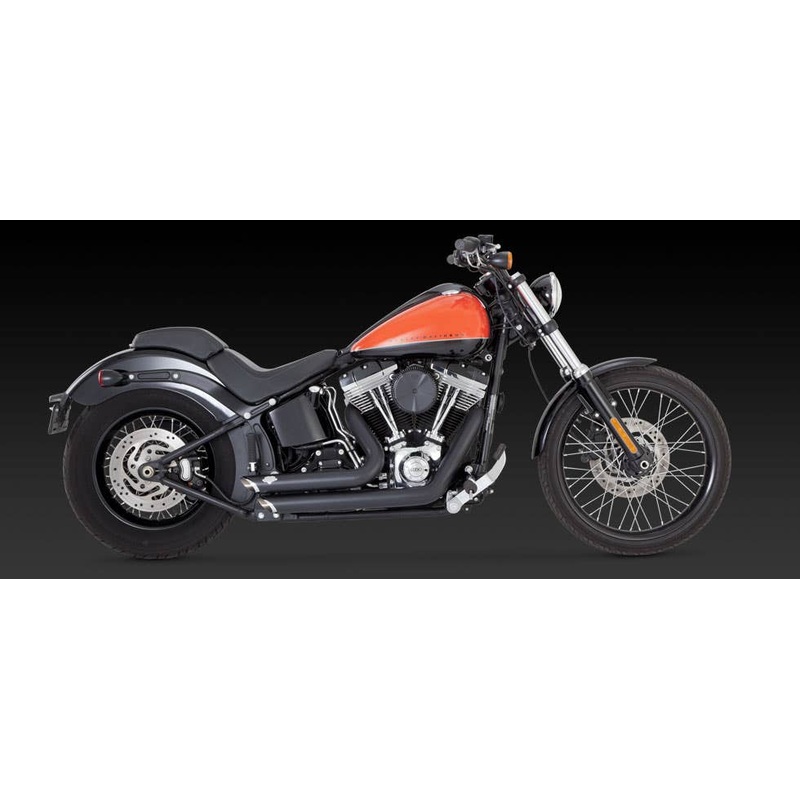 VANCE AND HINES SOFTAIL SHORT SHOTS STAGGERED EXHAUST