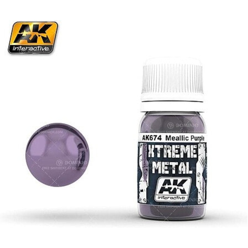 AK Interactive Xtreme Metal Purple Metallic Paint 30ml Bottle   (AKI674)